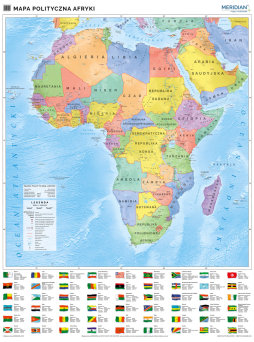 Afryka - ścienna mapa polityczna (2019)