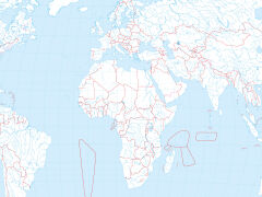 Mapa konturowa świata - 2