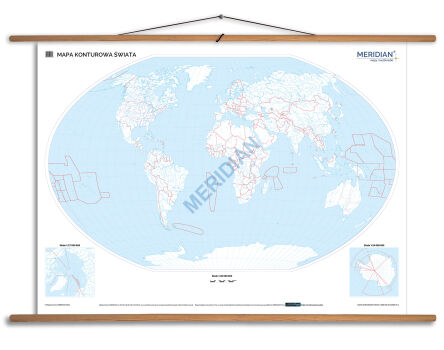 Mapa konturowa świata