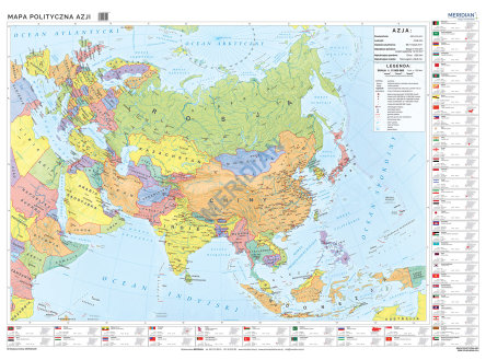 Mapa polityczna Azij