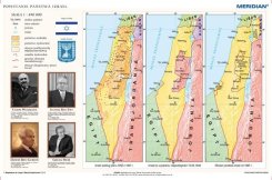 Powstawanie państwa Izrael - mapa ścienna