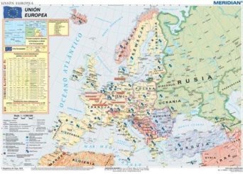 Unión Europea - mapa ścienna w języku hiszpańskim