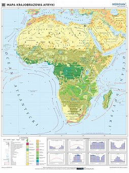 Afryka - mapa krajobrazowa