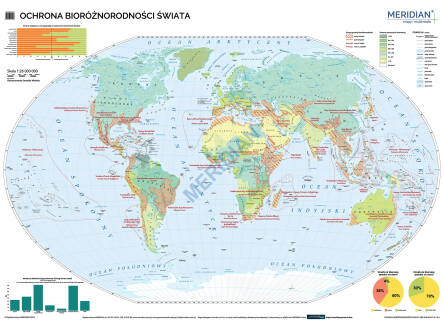 Ochrona bioróżnorodności świata - mapa ścienna