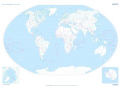 Dwustronna ścienna mapa polityczna świata