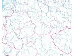 Ścienna konturowa mapa Niemiec do ćwiczeń