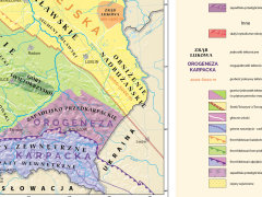 Mapa geologiczna Polski - jednostki tektoniczne