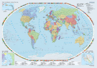The World Political - mapa ścienna w języku angielskim