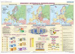 Unia Europejska  - procesy integracji (stan na 2013 r.) - mapa ścienna