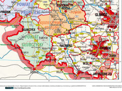 Mapa administracyjna województwa opolskiego - 3
