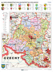 Mapa administracyjna województwa opolskiego
