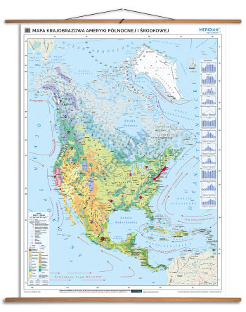 Mapa krajobrazowa  Ameryki Północnej i Środkowej