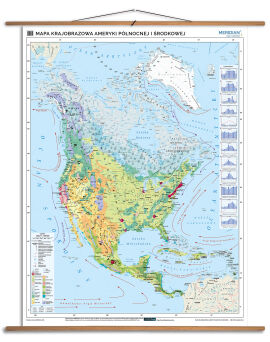 Mapa krajobrazowa  Ameryki Północnej i Środkowej
