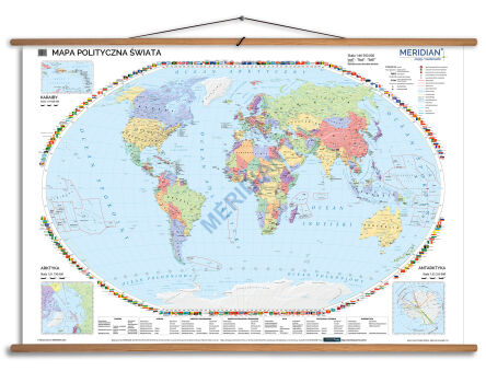 Mapa polityczna świata 100x70 cm