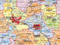 Województwo-kujawsko-pomorskie_mapa administracyjno-drogowa