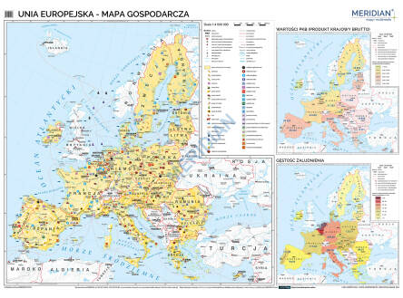 Unia Europejska mapa gospodarcza