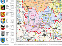 Mapa administracyjna województwa pomorskiego - 2