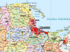 Mapa administracyjna województwa pomorskiego - 3
