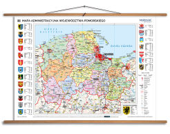 Mapa administracyjna województwa pomorskiego