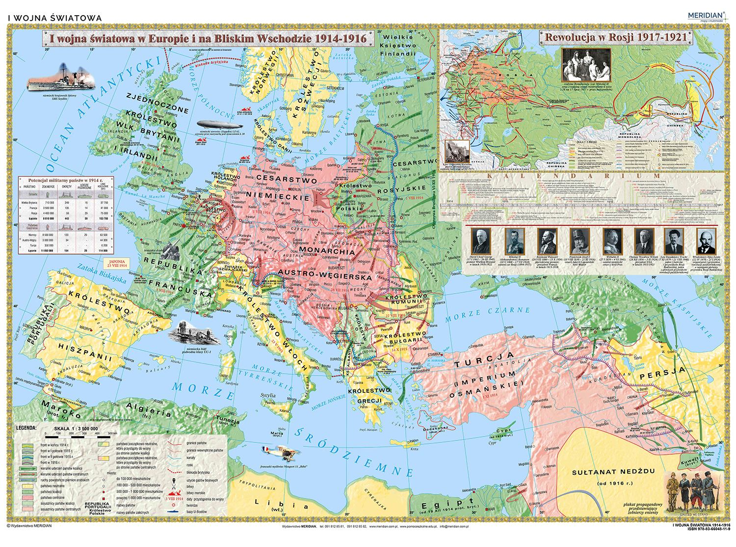 I Wojna Wiatowa 1914 16 Mapa Cienna   MR HI 47 I Wojna Swiatowa 1914 16 