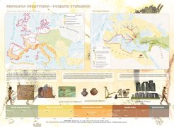 Rewolucja neolityczna - początki cywilizacji - mapa ścienna