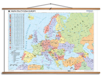 Mapa polityczna Europy 100x70 cm
