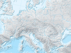 Mapa konturowa hipsometryczna Europy