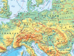 Mapa Fizyczna Europy