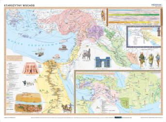 Starożytny wschód - pierwsze państwa - mapa ścienna