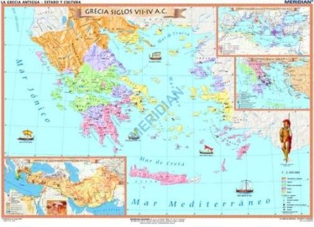 Mapa ścienna La Grecia Antigua - Estado