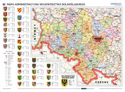 Mapa administracyjna województwa dolnośląskiego