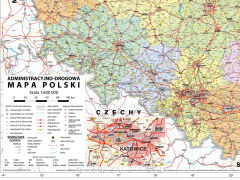 Mapa administracyjno-drogowa Polski - 2