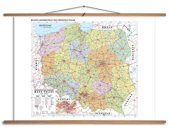 Mapa administracyjno-drogowa Polski