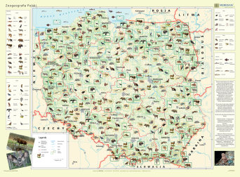 Zoogeografia Polski - mapa ścienna