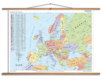 Europe political map - mapa ścienna w języku angielskim