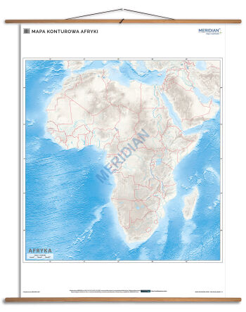 Mapa konturowa Afryki