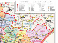 Województwo podkarpackie mapa samochodowa