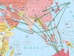 Ścienna mapa przedstawiająca zróżnicowanie gospodarcze i społeczne świata