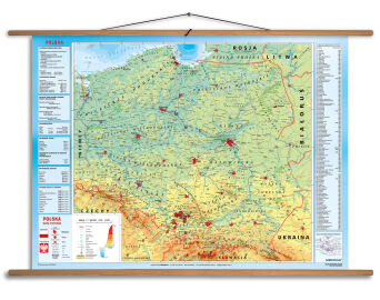 Polska fizyczna z elementami ekologii 100x70 cm
