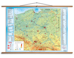 Polska fizyczna z elementami ekologii 100x70 cm