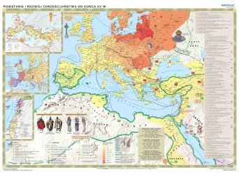 Powstanie i rozwój chrześcijaństwa - mapa ścienna