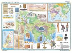 Starożytny wschód - cywilizacje wielkich rzek i ich kultury - mapa ścienna