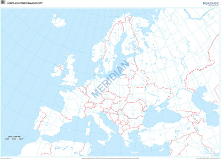 Mapa konturowa Europy