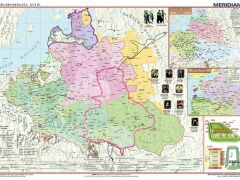 Ścienna mapa Rzeczpospolitej po Unii Lubelskiej