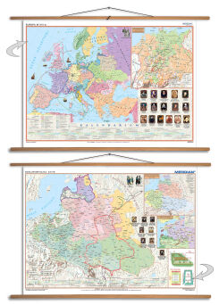DUO Rzeczpospolita po Unii Lubelskiej (XVI wiek)/ Europa XVI wiek - dwustronna mapa ścienna