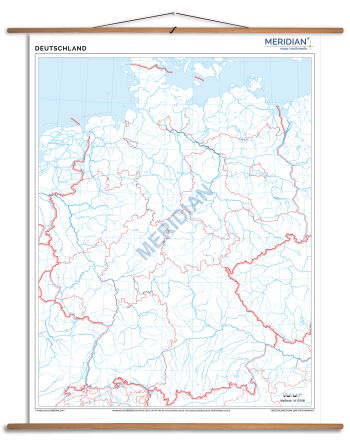 Deutschland stumm - mapa ścienna w języku niemieckim