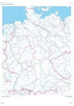 Deutschland stumm - mapa ścienna w języku niemieckim