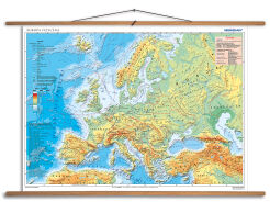 Europa fizyczna z elementami ekologii 100 x 70 cm