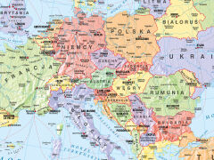 Mapa polityczna Europy - 3